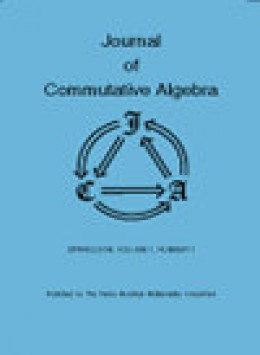 Journal Of Commutative Algebra