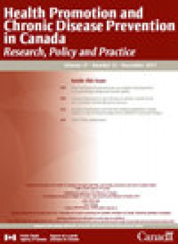 Health Promotion And Chronic Disease Prevention In Canada-research Policy And Pr