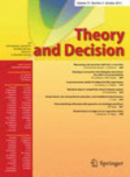 Theory And Decision