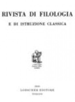 Rivista Di Filologia E Di Istruzione Classica